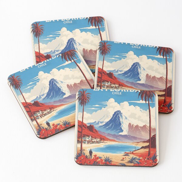 Item preview, La Florida Chile Retro Vintage Poster Tourism  designed and sold by TravelersGems.