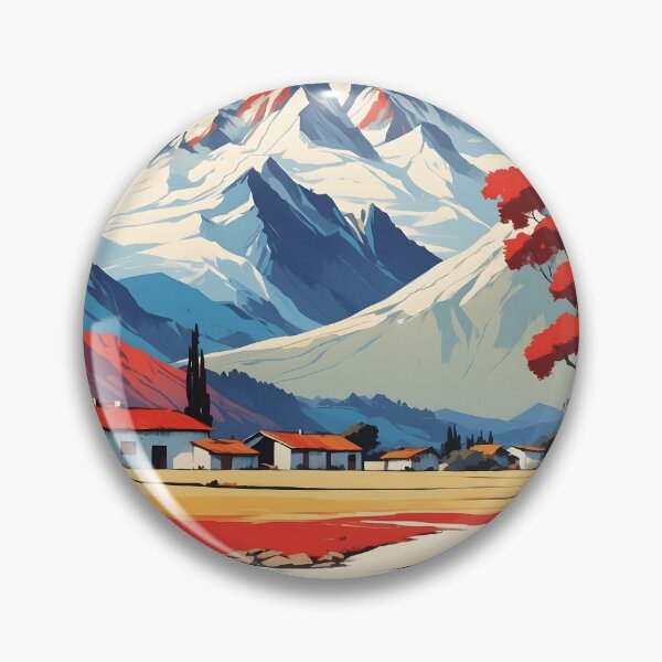 Item preview, La Granja Chile Retro Vintage Cartel Turismo designed and sold by TravelersGems.