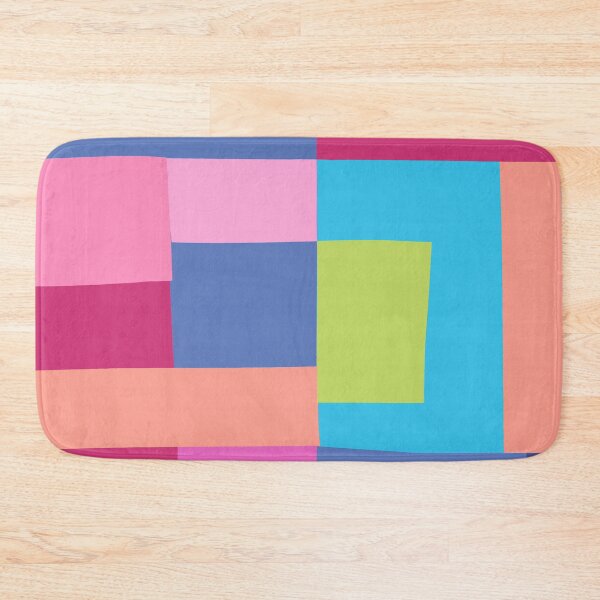 Item preview, Mosaic Brights 7 | Color Blocking | Burgundy Navy Aqua Lime designed and sold by Menega  Sabidussi.