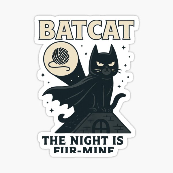Item preview, BatCat: Furry Guardian of the Night Yarn designed and sold by ‏Designly Yours‏.
