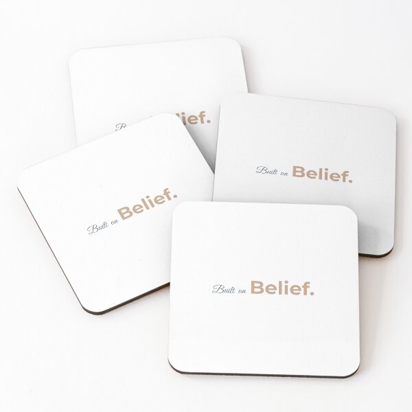 Item preview, Built On Belief T-Shirt | M/TTY Faith Driven Clothing designed and sold by M/TTY.