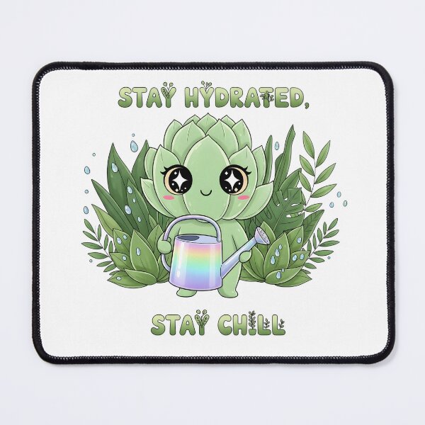 Item preview, Stay Hydrated Stay Chill - Cute Plant Kawaii Water Reminder Art designed and sold by AnnDesignStudio.