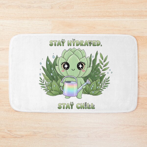 Item preview, Stay Hydrated Stay Chill - Cute Plant Kawaii Water Reminder Art designed and sold by AnnDesignStudio.