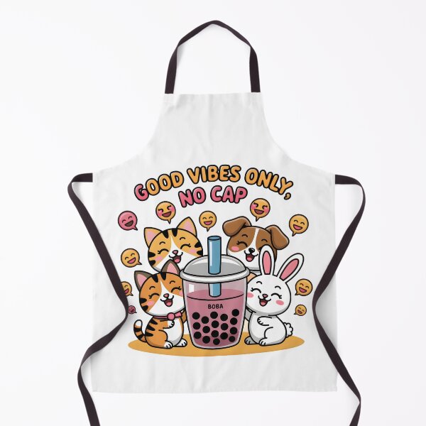 Item preview, Good Vibes Only No Cap - Cute Kawaii Tea Animals Art designed and sold by AnnDesignStudio.
