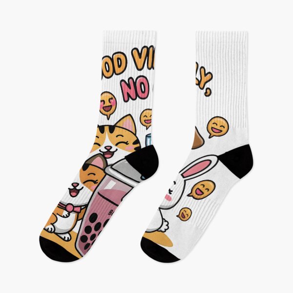 Item preview, Good Vibes Only No Cap - Cute Kawaii Tea Animals Art designed and sold by AnnDesignStudio.