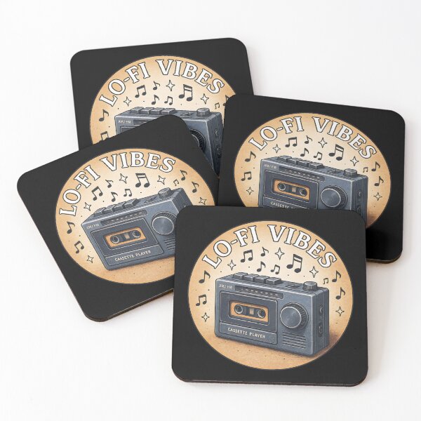 Item preview, Lo-Fi Vibes Cassette Player Art | Retro Music Aesthetic Vintage Tape Recorder Design designed and sold by Shoot-The-Moon.
