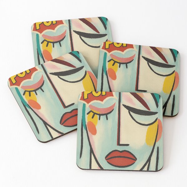 Item preview, Pop Face – Abstract Modern Pop Art Portrait Tee designed and sold by RetroRespect.