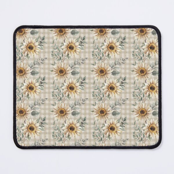 Item preview, Watercolor Sunflower & plaid designed and sold by Bloomie Studio.