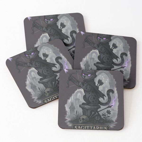 Item preview, Gothic Sagittarius Cat with Spectral Arrow designed and sold by Ironicdoll.