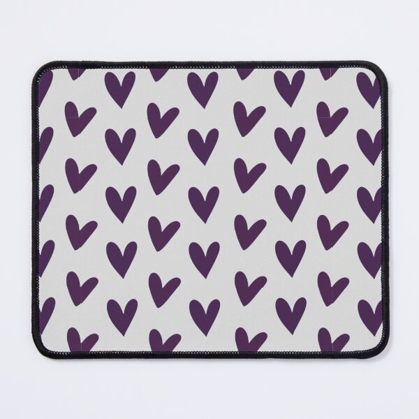Item preview, Purple Love - Hearts in Violet on Light Gray designed and sold by Vision Illustrated.