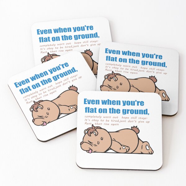 Item preview, Cute Cartoon Bear Lying Down – Totally Worn Out designed and sold by rachata444.