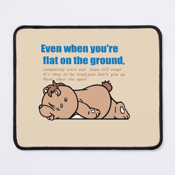 Item preview, Cute Cartoon Bear Lying Down – Totally Worn Out designed and sold by rachata444.