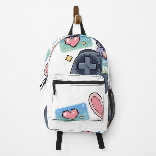 Item preview, My Happy Place Is Online Cute Gaming Bunny Pixel Art Digital Life Design designed and sold by AnnDesignStudio.
