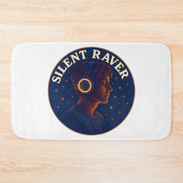 Item preview, Silent Raver Headphones Art | Chill EDM Music Lover Silent Disco Party Design designed and sold by Shoot-The-Moon.