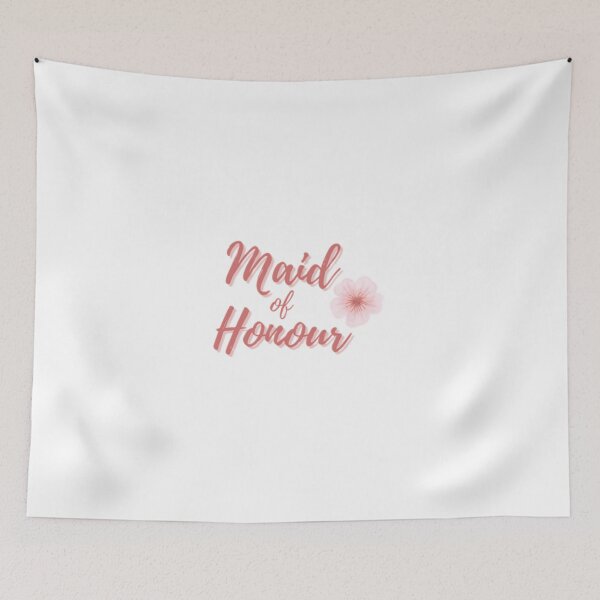 Item preview, Elegant Pink Floral Maid of Honour designed and sold by DixieGirlStudio.