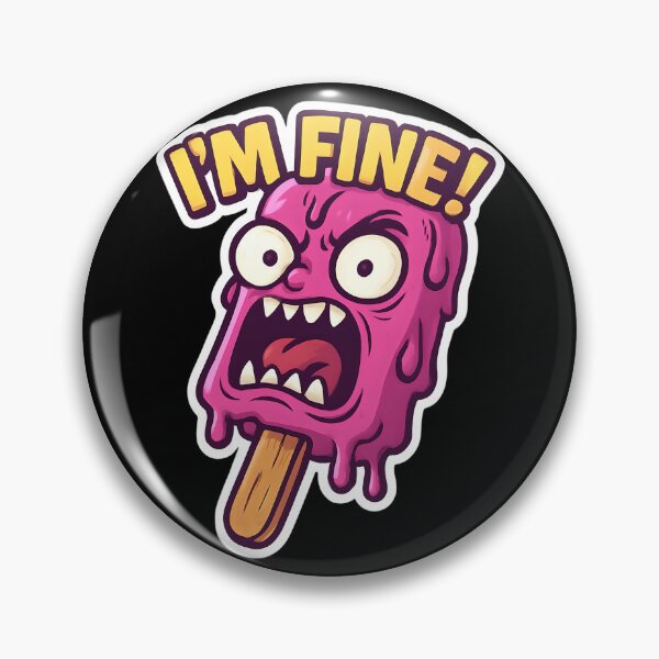 Item preview, Angry Undead Melting Ice Cream - I'm fine! designed and sold by NightTimeJ.