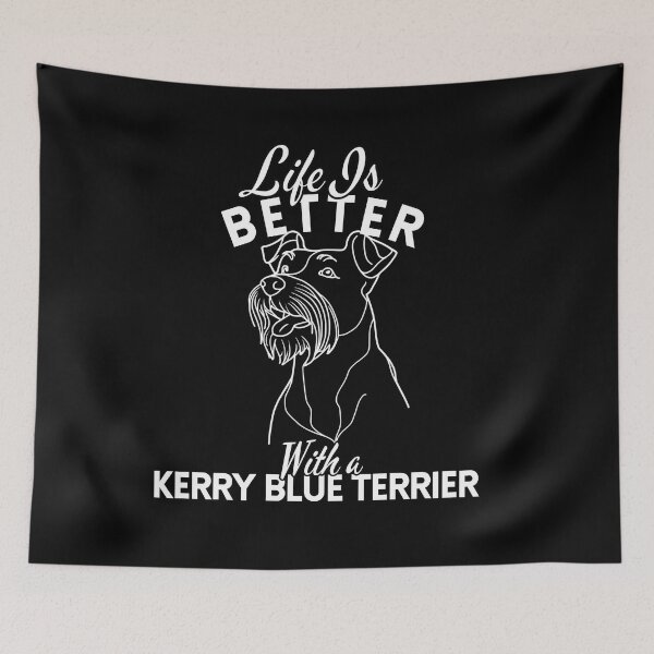 Item preview, Life Is Better With a Kerry Blue Terrier – Minimalist Elegant and Loyal Terrier Design designed and sold by GoodyPaws.