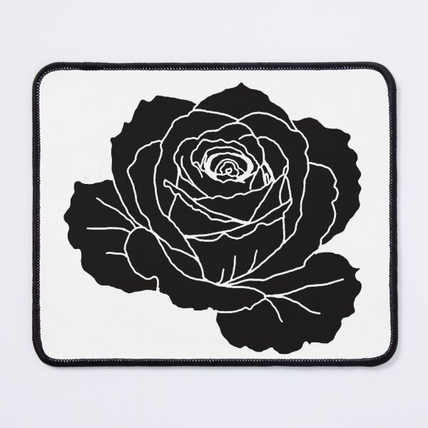 Item preview, Rose PNG work, drawing, illustration, black designed and sold by Nuynuyshop.