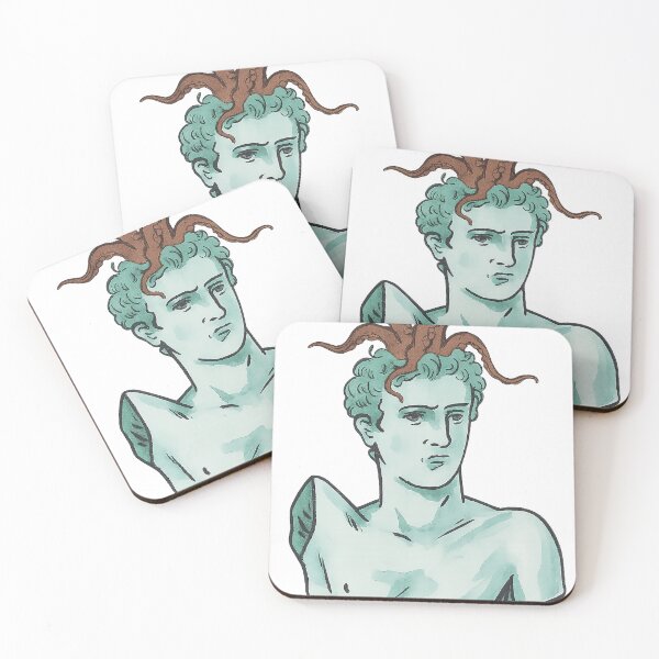 Item preview, Modern Medusa Bust – Greek Mythology Art with Contemporary Style designed and sold by weirdfishes123.