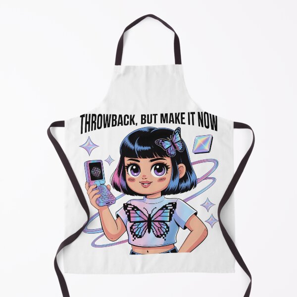 Item preview, Throwback But Make It Now - Y2K Aesthetic Flip Phone Butterfly Girl Art designed and sold by AnnDesignStudio.