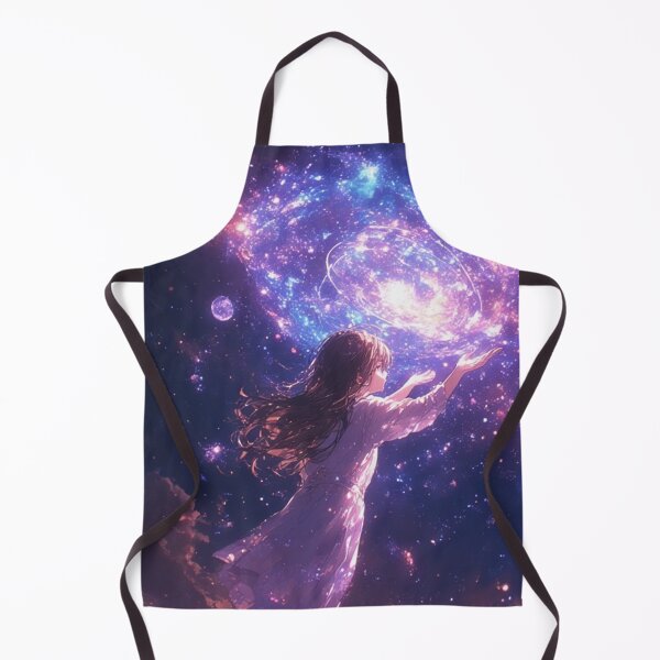 Item preview, Anime Girl Reaching for Elliptical Light Forms designed and sold by ArtsJulian.