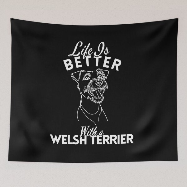 Item preview, Life Is Better With a Welsh Terrier – Minimalist Cheerful and Fearless Terrier Design designed and sold by GoodyPaws.