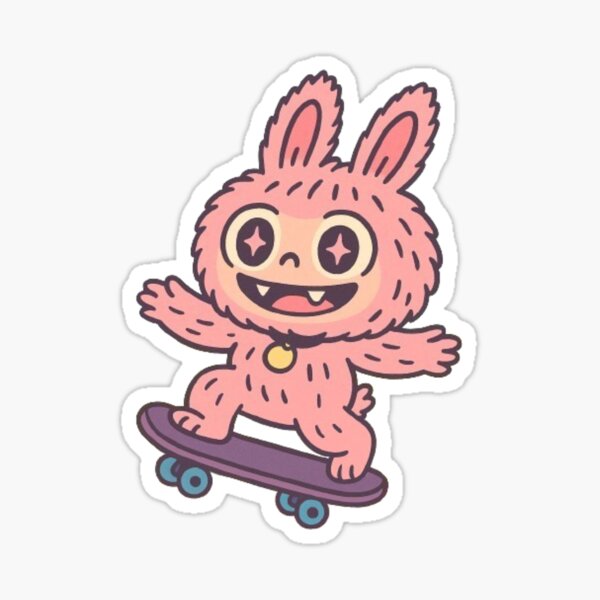 LABUBU Monster Skateboarding – Cute Designer Toy Cartoon