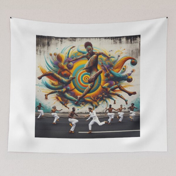Item preview, Capoeira Flow – Brazilian Street Art Style Motion designed and sold by ashokreddy343.