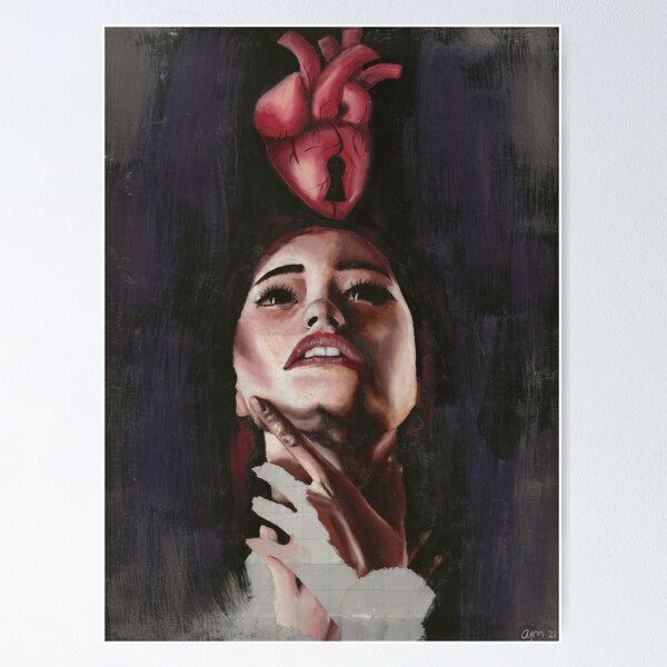 'Save My Soul' original oil painting portrait fine art print Poster