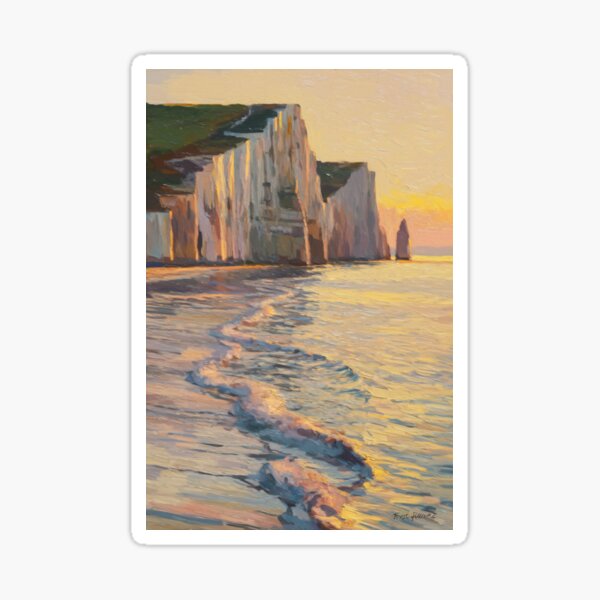 Item preview, Charming Cliffs of Étretat: Coastal Landscape  | Normandy France  designed and sold by Carraann .