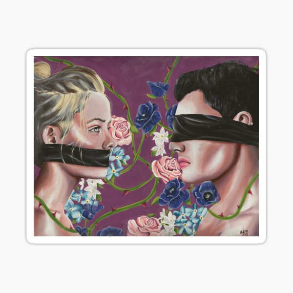 'Last Dance' original oil painting portrait fine art print Sticker