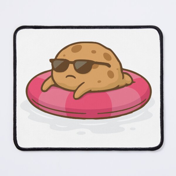 Item preview, Stay Melted – Lazy Cookie on Pool Float | Funny Summer Dad T-Shirt designed and sold by BambaKchula.
