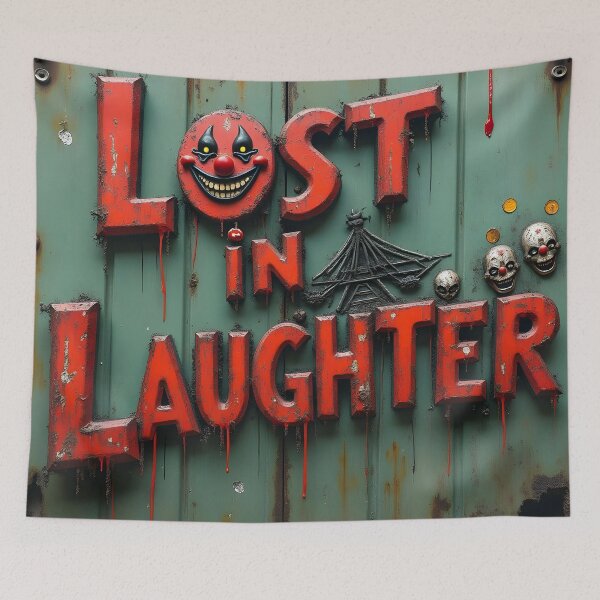 Item preview, Lost in Laughter Clown Horror designed and sold by ShadowAndSlate.