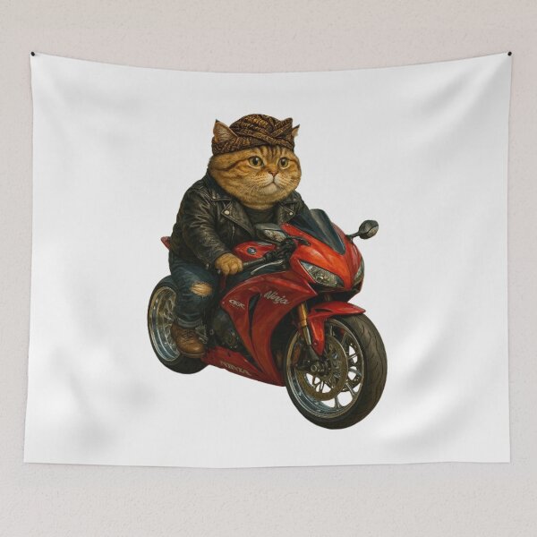 Item preview, The Biker Cat: Road to Freedom designed and sold by CHRIST5000.