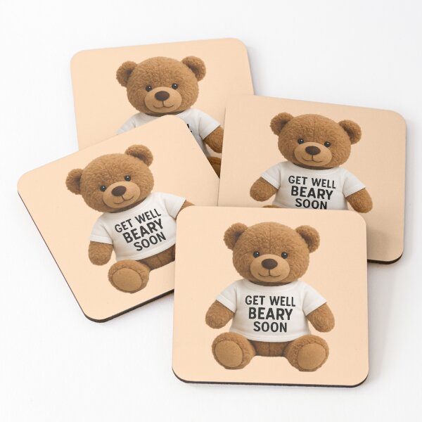 Item preview, Get Well Beary (Very) Soon Teddy Bear designed and sold by Poptsy-Ez.