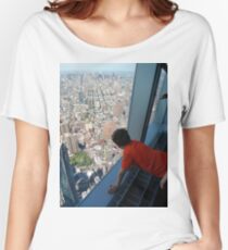 New York City, Manhattan, Brooklyn, New York, streets, buildings, skyscrapers, cars, pedestrians, #NewYorkCity, #Manhattan, #Brooklyn, #NewYork, #streets, #buildings, #skyscrapers, #cars, #pedestrians Women's Relaxed Fit T-Shirt