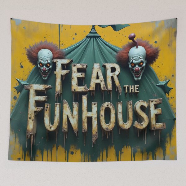 Item preview, Fear The Funhouse Spooky Clowns designed and sold by ShadowAndSlate.