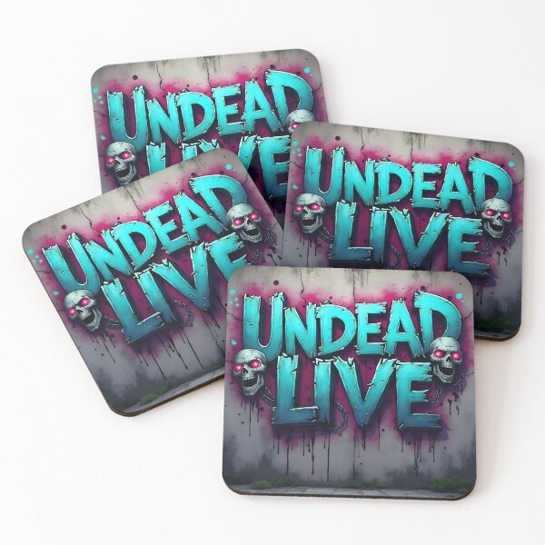 Item preview, Undead Live Cyberpunk Skulls designed and sold by ShadowAndSlate.