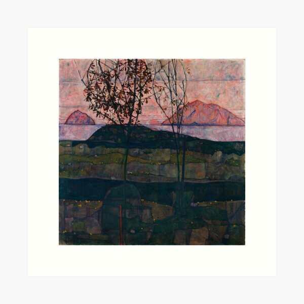 Item preview, Egon Schiele "Setting Sun" designed and sold by Alexandra Dahl.