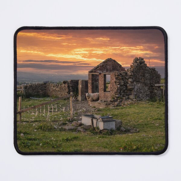 Item preview, Stone Ruins at Sunset on Mellor Lane, Blackburn Countryside designed and sold by Shafiq Khan.