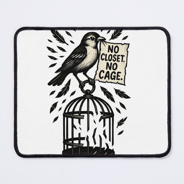 Item preview, No Closet No Cage – Queer Liberation Bird designed and sold by TeesAndSass.