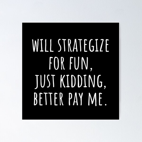 Item preview, Marketing Manager Funny Strategy Saying designed and sold by CuteLovelyDesigns.