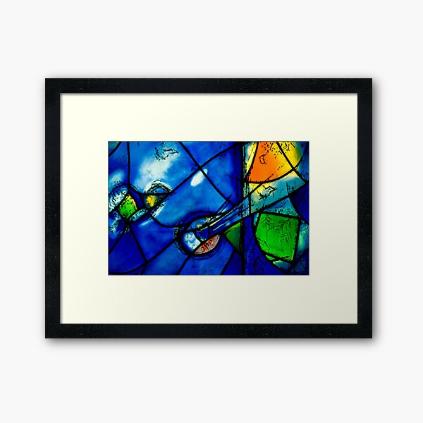 Chagall windows detail Framed Art Print