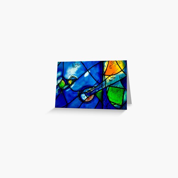 Chagall windows detail Greeting Card