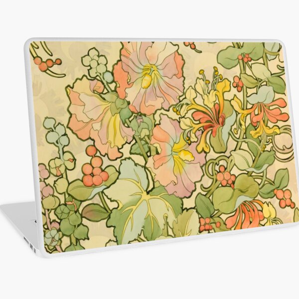 Item preview, Alphonse Mucha (1860 - 1939) Design textile "Fleurs" designed and sold by Alexandra Dahl.