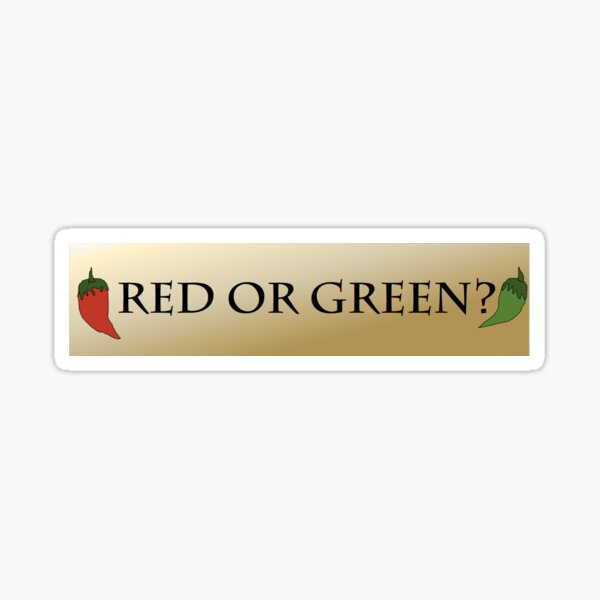 Red or Green? Sticker