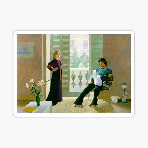 Item preview, David Hockney Mr and Mrs Clark and Percy designed and sold by Ceremonials-.