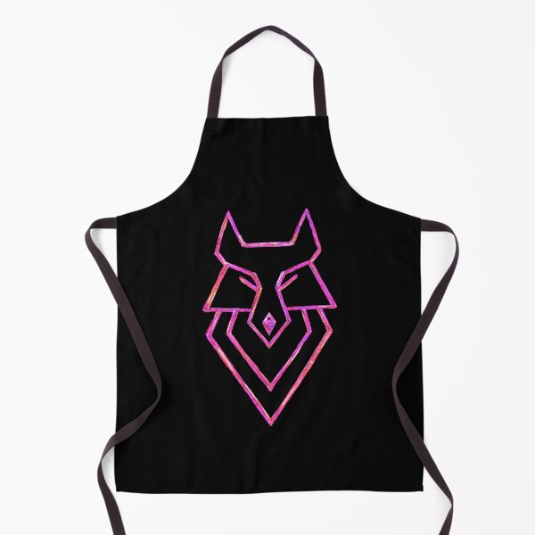 Aperçu de l'œuvre Logo Loup Rouge Scintillant, Rose Violet Orange Magenta créée et vendue par AnastasiiaAsp.