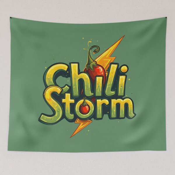 Item preview, Chili Storm with thunderbolt designed and sold by Danivique.