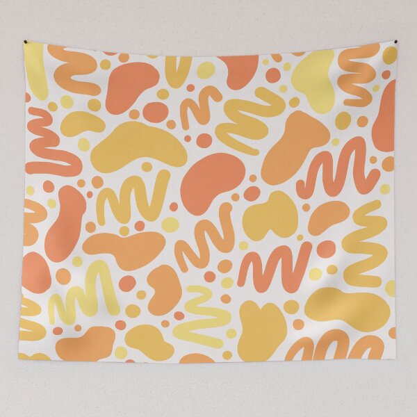 Item preview, Abstract Squiggle Pattern (Orange) designed and sold by PepAndGrace.